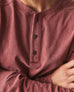 Men's Broken-In Premium Slub Long Sleeve Henley - Washed Redwood
